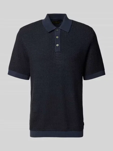 Koszulka polo o kroju regular fit w stylu dzianiny model Kingsley' Jack & Jones Premium
