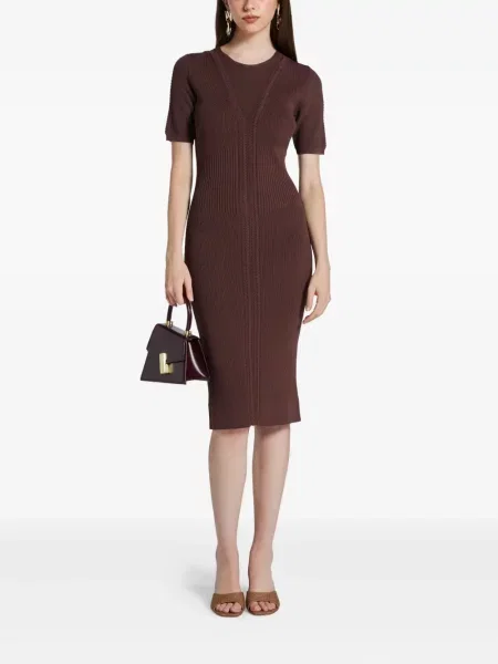 Rochie Hervé Léger de costum maro