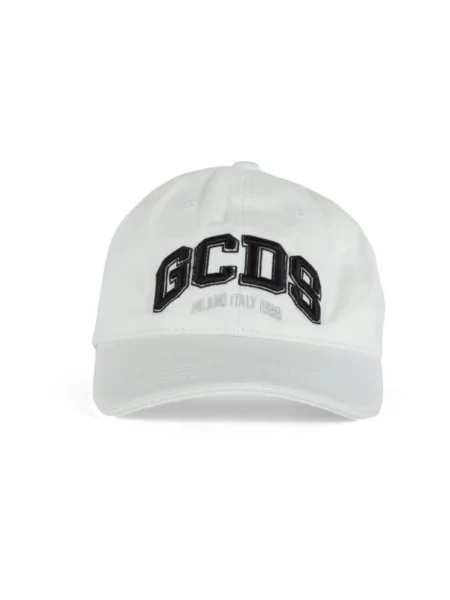 Czapka z daszkiem Gcds z logo biała