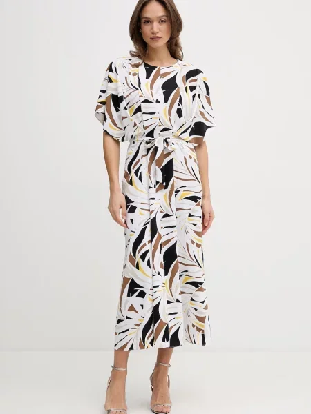 Joseph Ribkoff rochie evazată alb