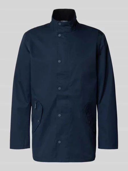 Parka o kroju regular fit z dodatkiem bawełny Barbour niebieska