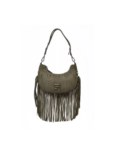 Torebka hobo Ermanno Scervino skórzana zielona