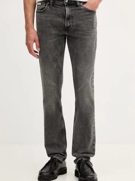 Calvin Klein Jeans blugi slim fit pentru bărbați gri