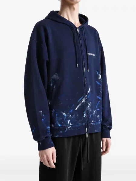 Hoodie Balenciaga με σχέδιο μπλε