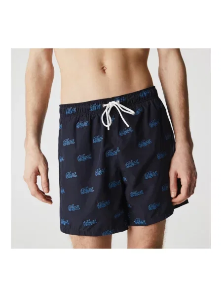 Pantaloni Lacoste albastru
