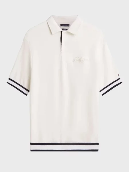 Класичне поло Tommy Hilfiger з перлами біле