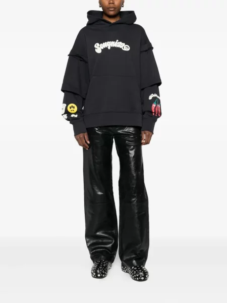 Mikina s kapucí Barrow s potiskem černá