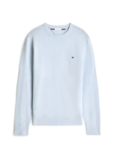 TOMMY HILFIGER Pulover Essential pastel albastru