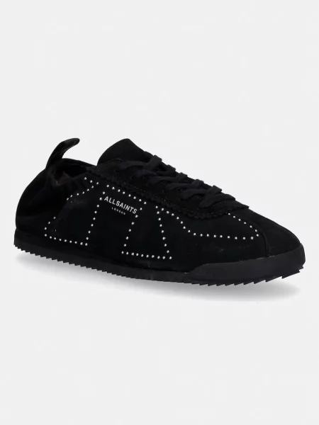 AllSaints sneakers din piele întoarsă Kenny Stud Runner negru