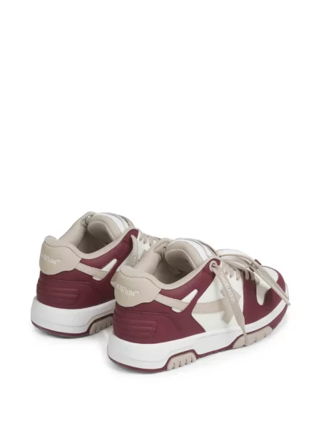 Sneakerși Off-white din piele business alb