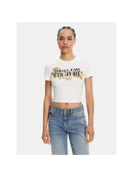Versace Jeans Couture Póló Slim Fit fehér