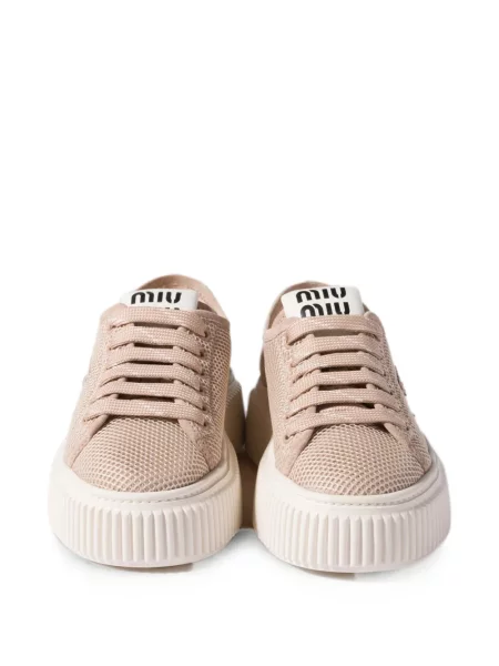 Sneakerși Miu Miu plasă roz