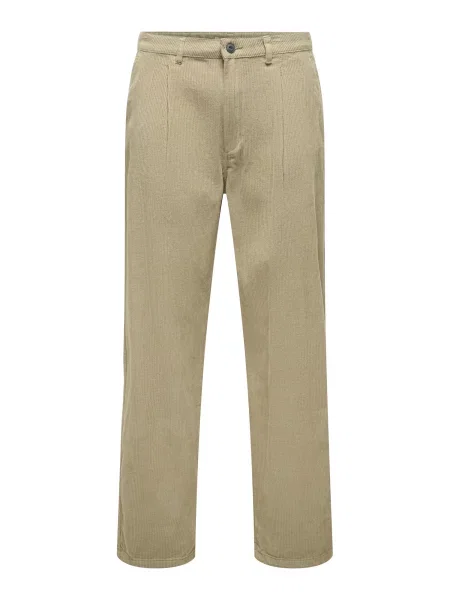 Only & Sons Pantaloni cutați ONSTOBY cappuccino maro