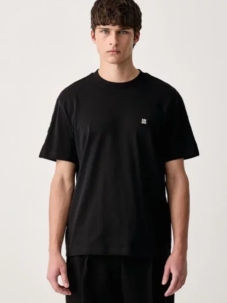 HUGO Tricou Deryk negru
