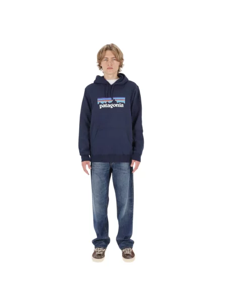 Bluza z kapturem Patagonia niebieska