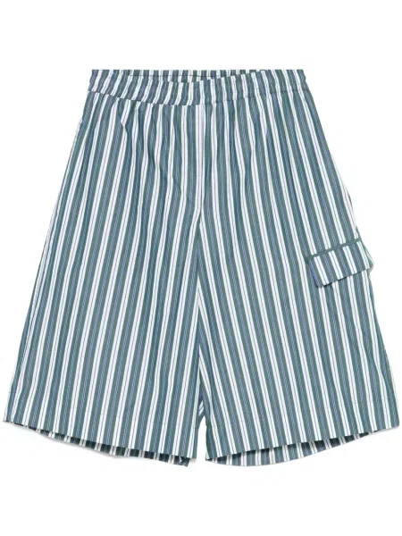 Szorty Remain popelinowe zielone