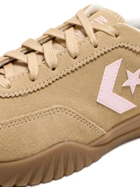 Sneakerși Converse alergare cu platformă argintiu