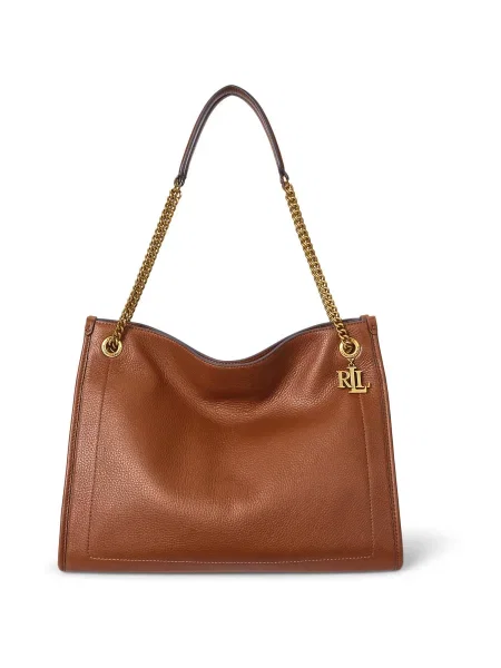 Geanta de piele Lauren Ralph Lauren din piele maro