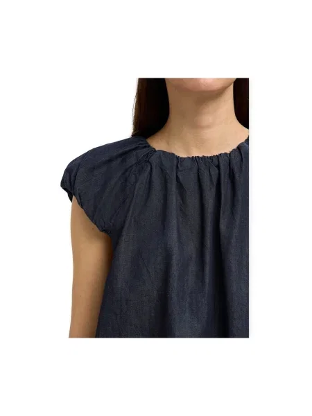 Denim ruha Selected kék