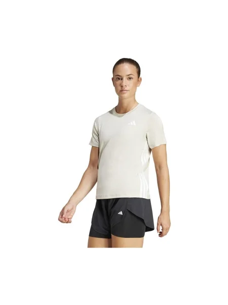 Antrenament tricou Adidas cu dungi alb