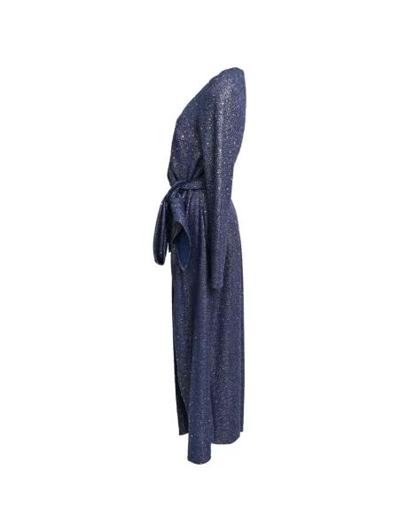 Rochie maxi Talbot Runhof plic albastru