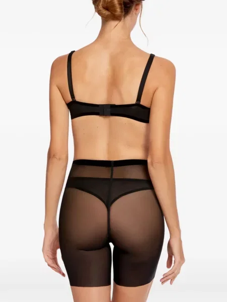 Pantaloni scurți Wolford din tul negru