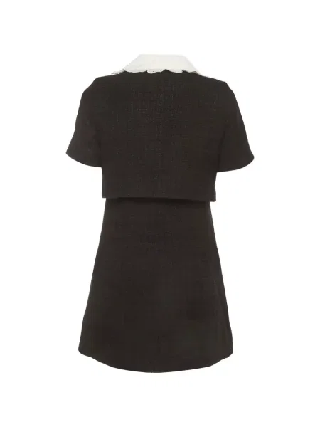 Rochie mini Sandro din tweed negru