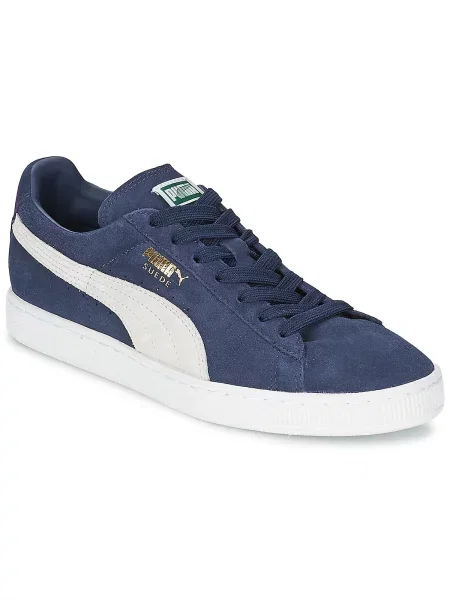 Pantofi Puma din piele de căprioară clasici albastru