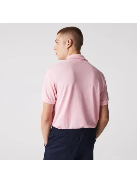 Lacoste Koszulka Polo Oryginał Petit Piqué różowa