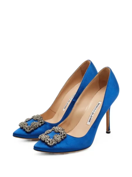 Pantofi cu toc Manolo Blahnik albastru
