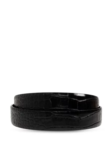 Cu centură curea Tom Ford din piele negru