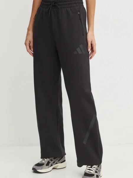 Adidas pantaloni de trening ZNE cu imprimeu negru
