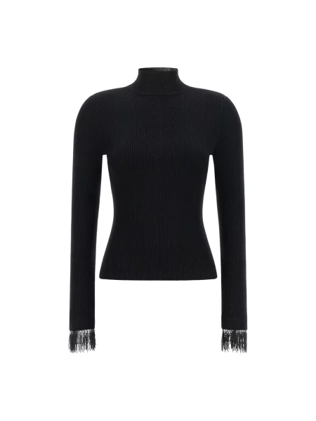Dzianinowy sweter Twinset czarny