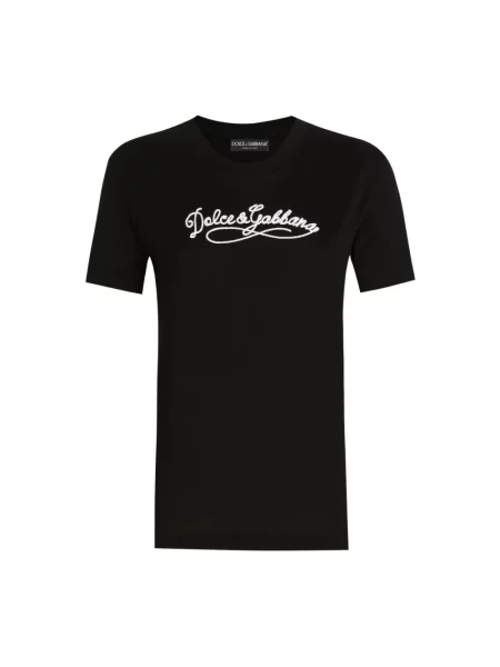Koszulka Dolce And Gabbana z logo czarna