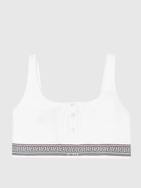 Бюстгальтер Versace з принтом білий