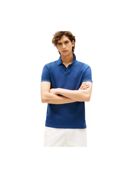 Koszulka polo Tommy Hilfiger niebieska