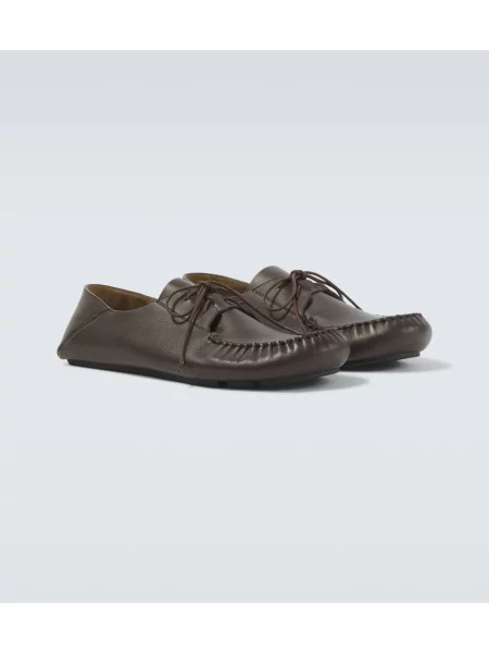 Pantofi loafer Loewe din piele maro