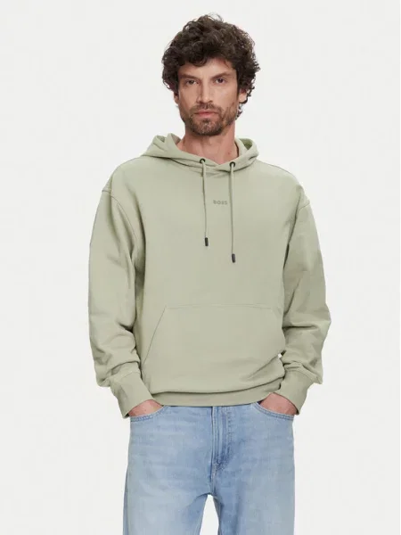 Hoodie Boss s kapuco modra