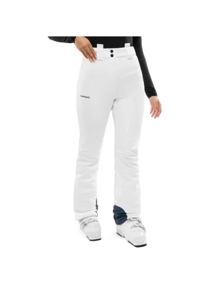 Spodnie narciarskie retro Siroko Zeitlos-W White białe