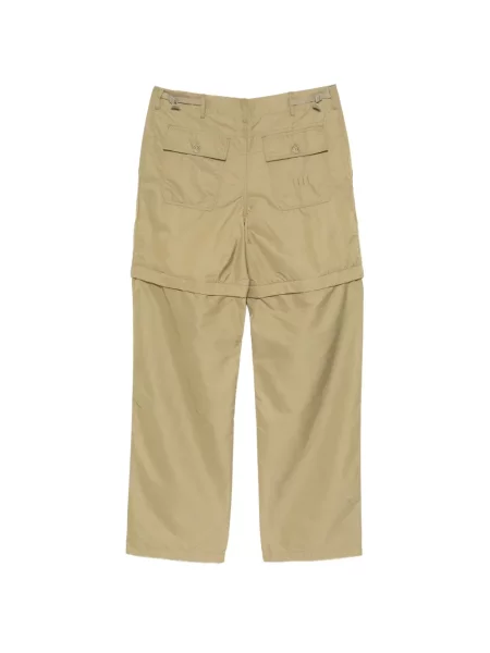 Pantaloni Kenzo cu broderie verde