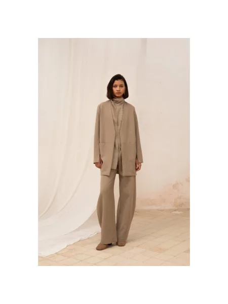 Lniana marynarka Cortana brązowa