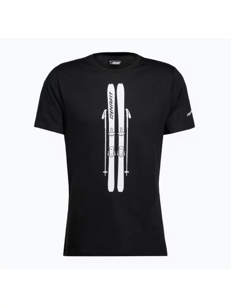 Koszulka DYNAFIT Graphic CO black out/skis czarna