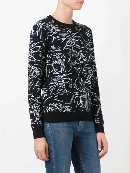 Pulover Kenzo cu imagine negru