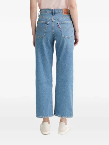 Blugi cu picior larg Levi's® de catifea cord albastru