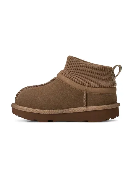 UGG снігові чоботи зимові дитячі замшеві CLASSIC ULTRA STRETCH CUFF