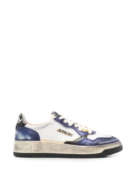 Sneakerși Autry din piele zdrențuiți alb