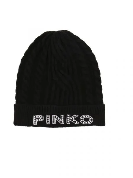 Pinko Sapka BAMBOO CAPPELLO VISCOSA CABLES fekete