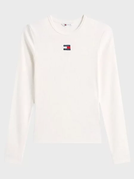 Лонгслів Tommy Jeans білий
