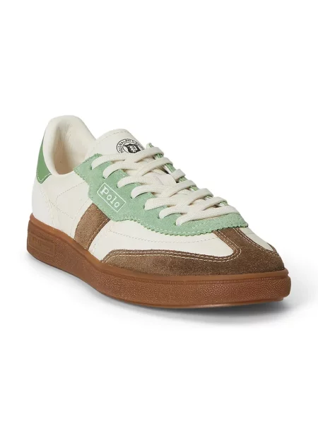 Polo Ralph Lauren Sneakersy Écru biela