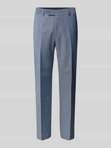 Spodnie do garnituru o kroju regular fit ze szlufkami na model Strellson niebieskie